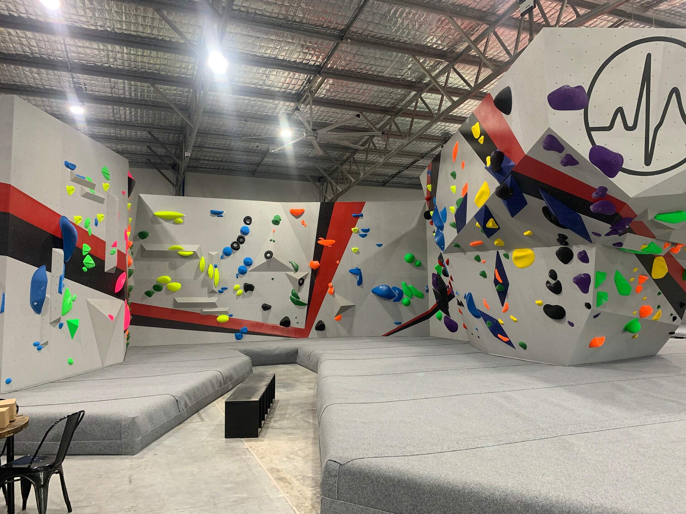 Pulse Climbing used Sio-line B6000 PVC for gym floor